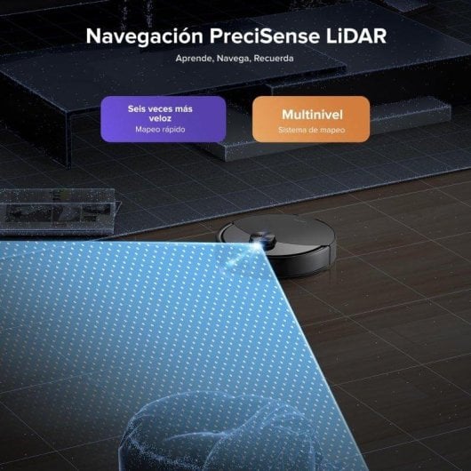 Robot Aspirador y Fregasuelos Roborock Q10 S5+ con Autovaciado 10.000 Pa Navegación LiDAR y sistema antienredos