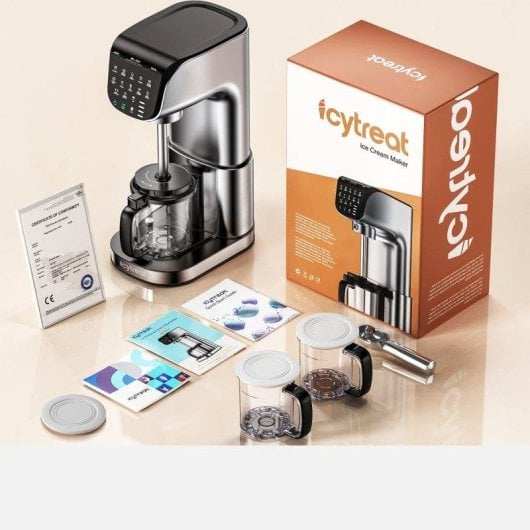 Machine à glace IcyTreat Ic-1010 EU 12 en 1 500 W 568 ml Acier Inox