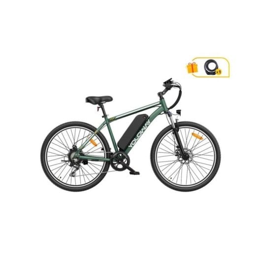 Bicicleta eléctrica Yoloway M10 250 W 36 V 12,5 Ah Verde Suspensão LCD