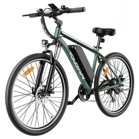 Bicicleta eléctrica Yoloway M10 250 W 36 V 12,5 Ah Verde Suspensão LCD