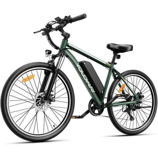 Bicicleta eléctrica Yoloway M10 250 W 36 V 12,5 Ah Verde Suspensão LCD