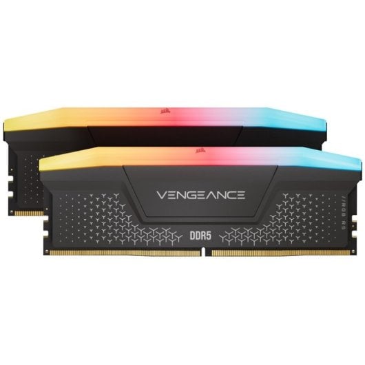 Memória RAM Corsair VENGEANCE RGB RS 32GB 2x16GB DDR5 6000MHz CL36 RGB Intel XMP AMD EXPO Cinzento