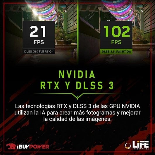 IBUYPOWER Fighter Soldier Lite AMD Ryzen 5 5500 16GB 1TB SSD RTX 3050 Windows 11 Pro Wi-Fi 5