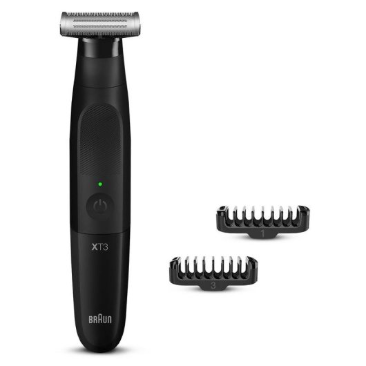 Aparador de Barba Facial Braun XT3100 Recarregável 45min Resistente à Água 3 Pentes Lâmina 4D