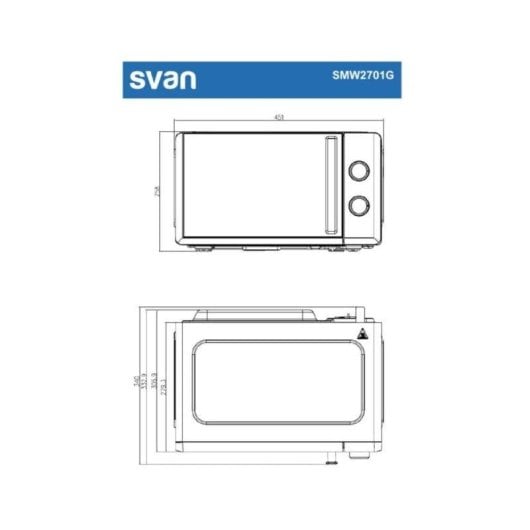 Microonde Svan SMW2701G 20L 700W con Grill 5 Livelli Potenza