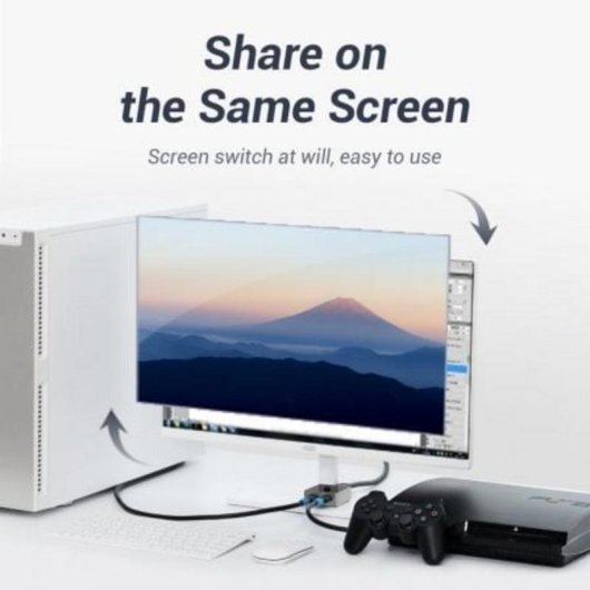 Switch HDMI Vention AFLH0 bidireccional 2 puertos 4K 60Hz aluminio