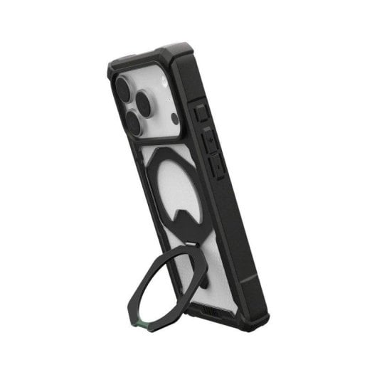 Coque Urban Armor Gear iPhone 17 Pro Plasma XTE transparente noire MagSafe