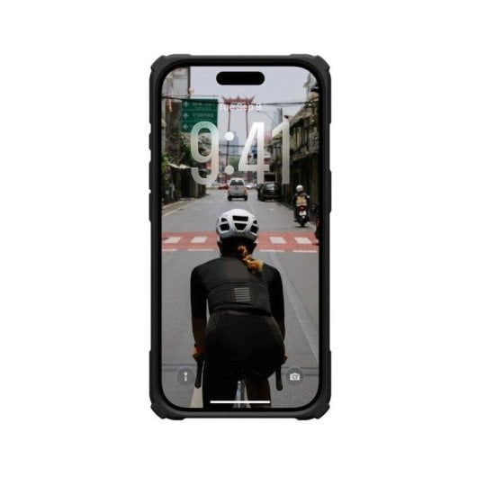 Coque Urban Armor Gear iPhone 17 Pro Plasma XTE transparente noire MagSafe