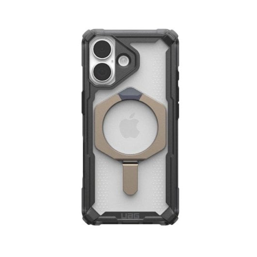 Coque Urban Armor Gear iPhone 17 Plasma XTE Grise avec MagSafe et support métal