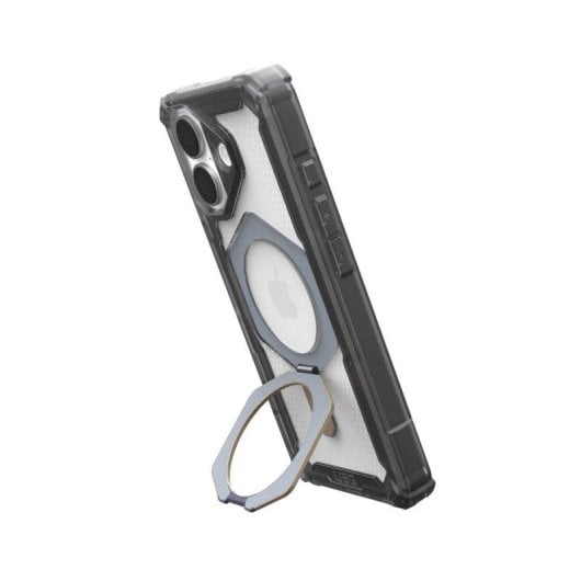 Coque Urban Armor Gear iPhone 17 Plasma XTE Grise avec MagSafe et support métal