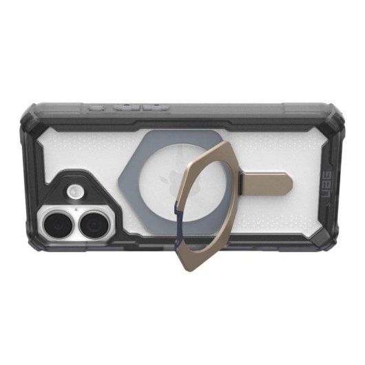 Coque Urban Armor Gear iPhone 17 Plasma XTE Grise avec MagSafe et support métal