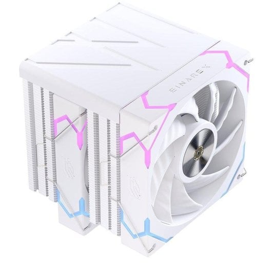 Refroidissement Air Einarex Socket universel 2x120mm Ventus V300 RGB Blanc