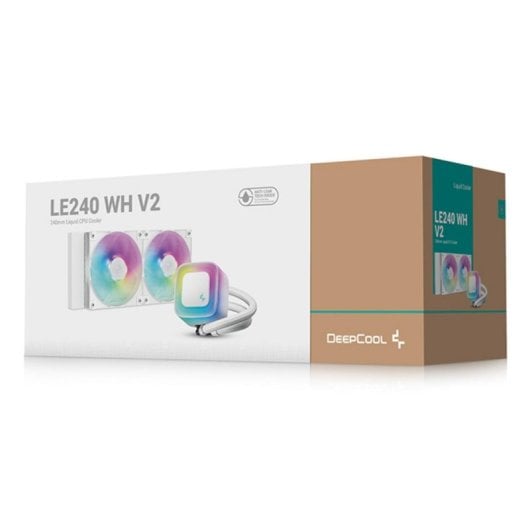 Refrigerazione liquida DeepCool LE240 V2 240mm 2 ventole LED bianco