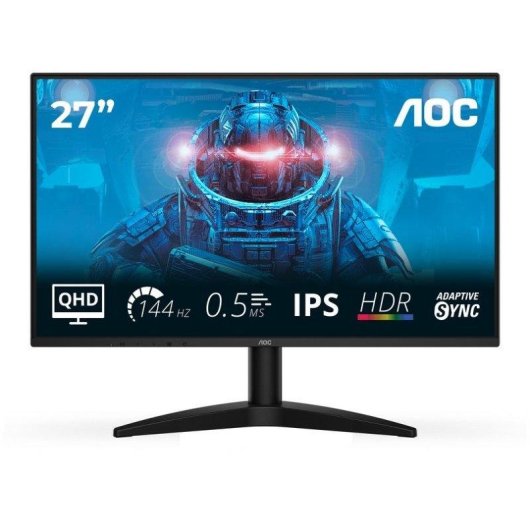 Monitor AOC Q27B36X 27" QuadHD 144Hz IPS HDR10 Tempo di Risposta 0,5ms