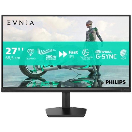 Écran PC Philips 27M2N3500PF/00 27" Quad HD 260Hz Fast IPS G-SYNC HDR10 Temps de réponse 0,3ms