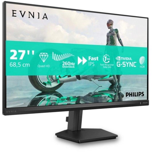 Écran PC Philips 27M2N3500PF/00 27" Quad HD 260Hz Fast IPS G-SYNC HDR10 Temps de réponse 0,3ms