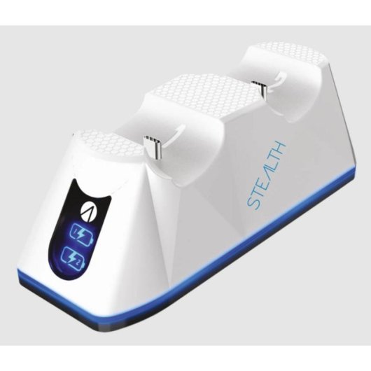 Ladestation STEALTH SP-C100V PlayStation 5 LED USB-C 2 m Schwarz Blau Weiß