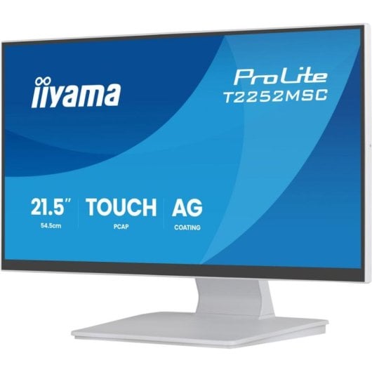 Écran PC iiyama ProLite T2252MSC-W2AG 21,5" Full HD 100Hz IPS Écran tactile Blanc Temps de réponse 5 ms