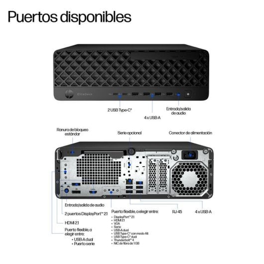 HP EliteDesk 8 SFF G1i Intel Core Ultra 5 235 16GB 512GB SSD Windows 11 Pro AI Boost