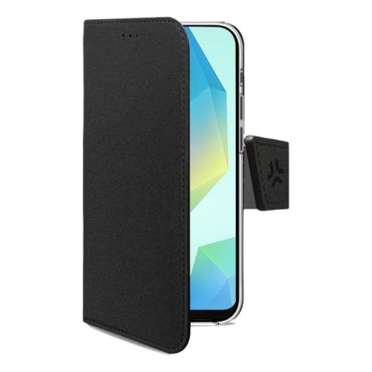 Funda para móvil Celly WALLY Funda cartera Similicuir Noir avec support pour Samsung Galaxy A17 5G/4G