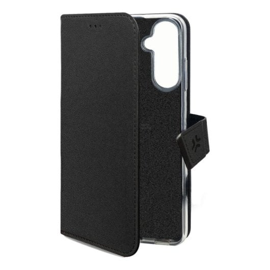 Funda para móvil Celly WALLY Funda cartera Similicuir Noir avec support pour Samsung Galaxy A17 5G/4G