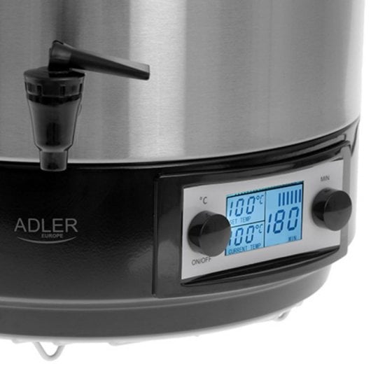 Hervidor Adler AD 4496 28L Acero Inoxidable Pantalla LCD Timer