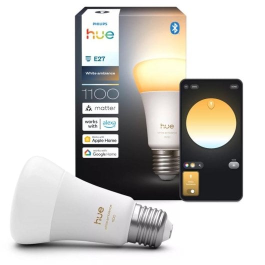 Lâmpada Philips Hue White ambiance A60 E27 1100lm Bluetooth/Zigbee