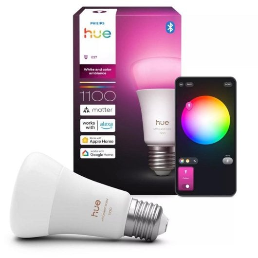 Lâmpada Inteligente Philips Hue White and Color ambiance A60 E27 1100lm Bluetooth/Zigbee