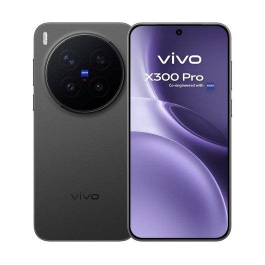 Vivo X300 Pro 16 Go 512 Go 6,78" AMOLED 5G Double SIM Caméra ZEISS 200MP Android 16 Noir