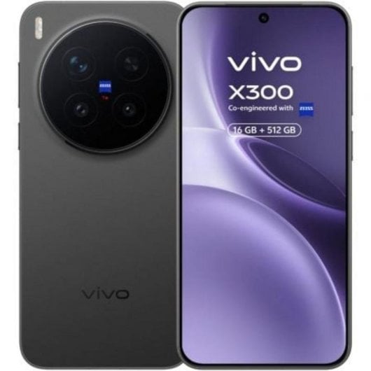 Vivo X300 Pro 16 Go 512 Go 6,78" AMOLED 5G Double SIM Caméra ZEISS 200MP Android 16 Noir