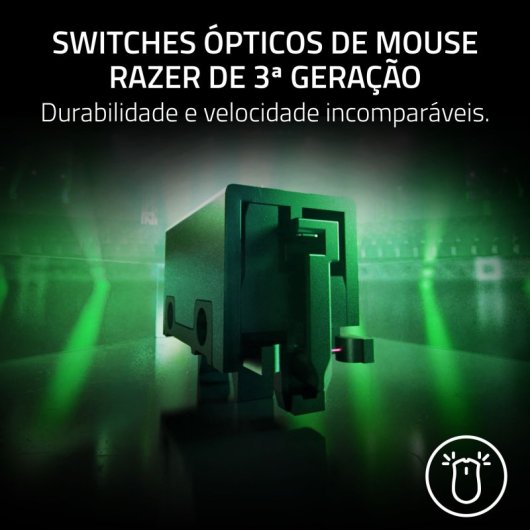 Rato Razer Viper V3 Pro SE Wireless 35000 DPI Preto Ultra Leve 6 Botões