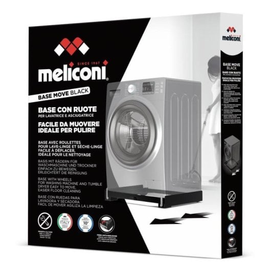 Base antivibrations Meliconi 656168 universelle technopolymère noire