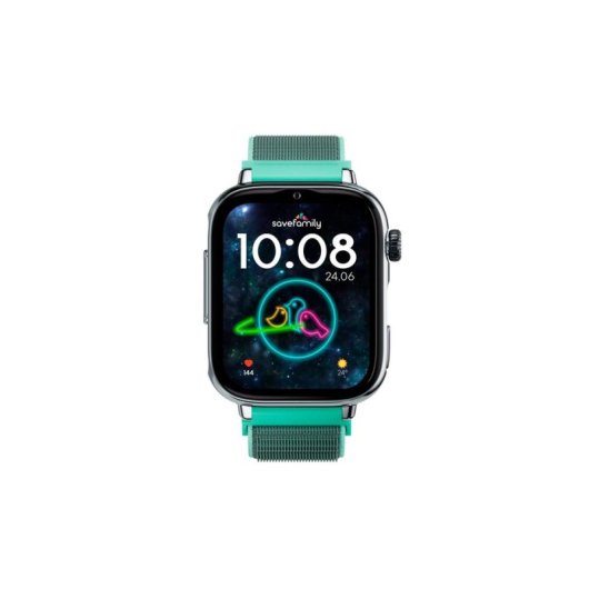 SaveFamily SaveWatch Plus 2 4G GPS 1.85" AMOLED Plata Verde IP68 Pulsómetro SOS Android