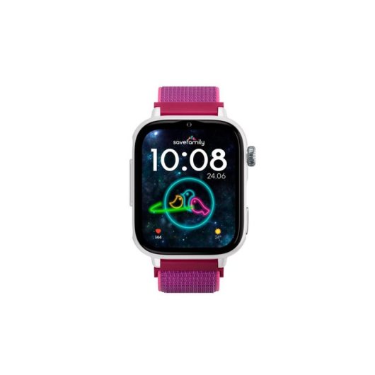 SaveFamily SaveWatch Plus 2 4G GPS 1.85" AMOLED Blanco y Rosa IP68 Pulsómetro SOS SIM