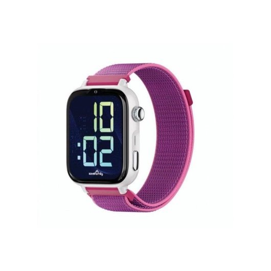 SaveFamily SaveWatch Plus 2 4G GPS 1.85" AMOLED Blanco y Rosa IP68 Pulsómetro SOS SIM