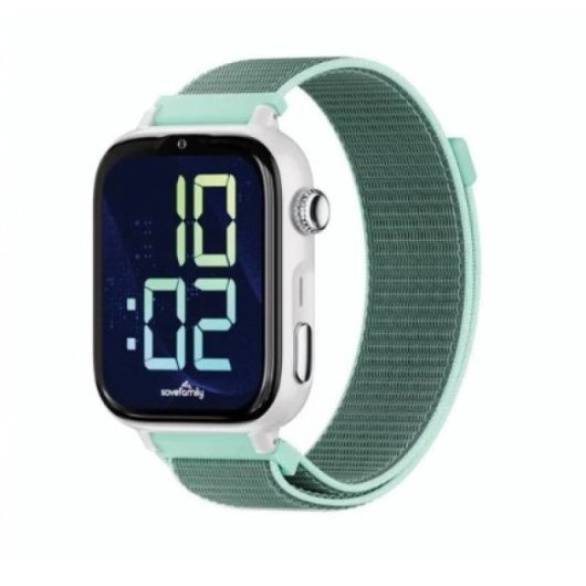 SaveFamily SaveWatch Plus 2 4G GPS 1.85" AMOLED Branco e Verde IP68 Pulsómetro SOS