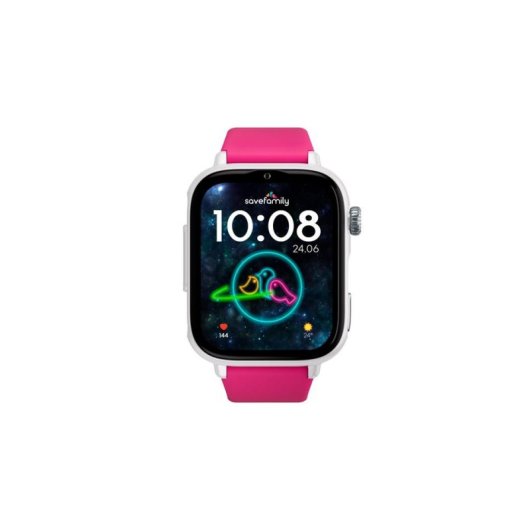 SaveFamily SaveWatch Plus 2 4G GPS 1,85" AMOLED Blanco/Rosa Resistente Agua IP68 Pulsómetro SOS