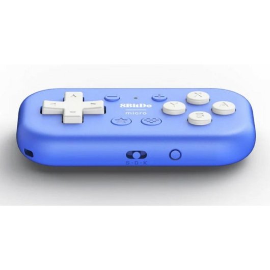 Gamepad 8Bitdo Micro Azul Wireless USB Type-C Compatível Android Switch PC iOS