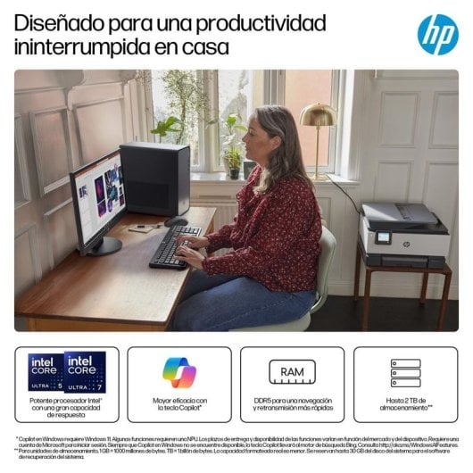 HP OmniDesk M02-0021ns Intel Core i5-14400 16GB 1TB SSD UHD Graphics FreeDOS WiFi6