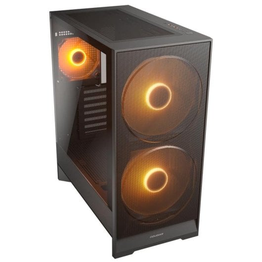 Caja Cougar CGR-5VA4B-RGB Midi Tower Negra ATX Vidrio Templado RGB