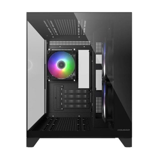 Caixa Cougar CGR-2QA6B-RGB Mini Tower Vidro Temperado RGB Gaming