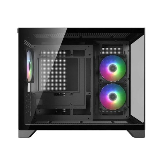 Caixa Cougar CGR-2QA6B-RGB Mini Tower Vidro Temperado RGB Gaming