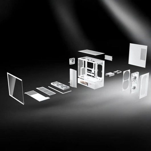 Caixa Cougar CGR-2DA4B-MV Vidro Temperado Midi Tower LCD RGB Gaming