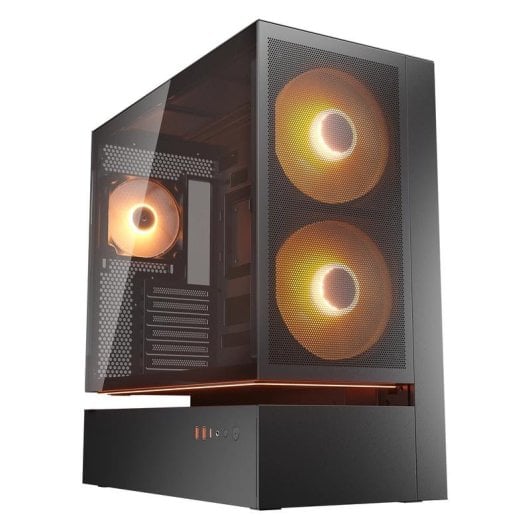 Caixa Cougar CGR-2DA4B-M Midi Tower Vidro Temperado RGB ATX Preto