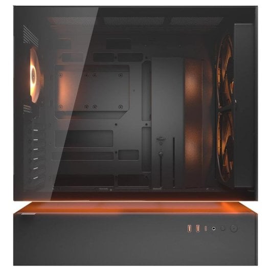 Caixa Cougar CGR-2DA4B-M Midi Tower Vidro Temperado RGB ATX Preto