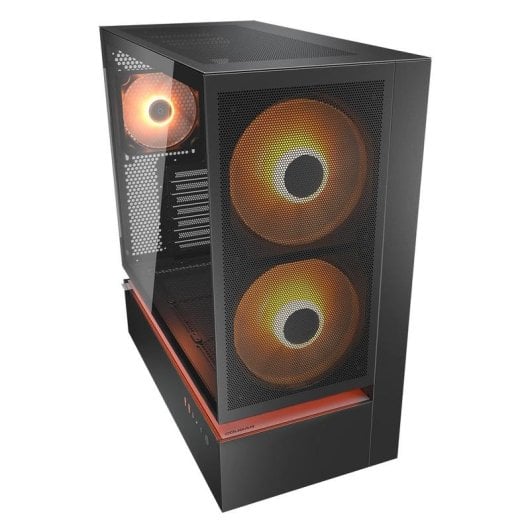 Caixa Cougar CGR-2DA4B-M Midi Tower Vidro Temperado RGB ATX Preto