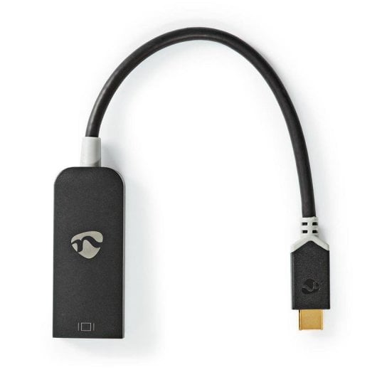 Adaptador Gráfico USB Nedis CCBW64352AT02 USB-C DisplayPort 8K 0,2m Antracite