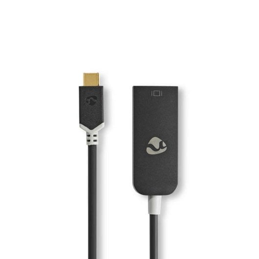 Adaptador Gráfico USB Nedis CCBW64352AT02 USB-C DisplayPort 8K 0,2m Antracite