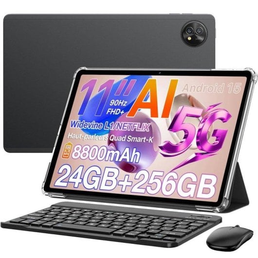 Tablet Blackview Zeno 10 11" 256GB 5G Android 15 8800mAh Nero Full HD