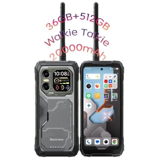 Blackview Xplore 1 Walkie Talkie 36GB 512GB 6.78" FHD+ 120Hz 5G Dual SIM 20000mAh Android 15 Negro